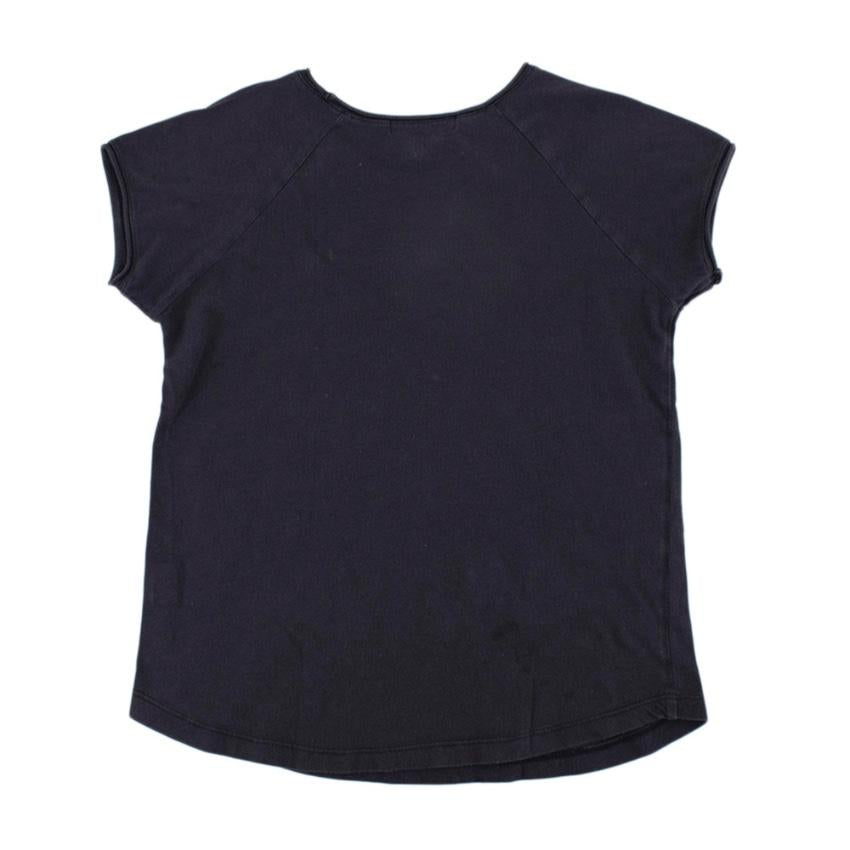 Bonpoint Grey Cotton Holographic Cherry Logo T-shirt