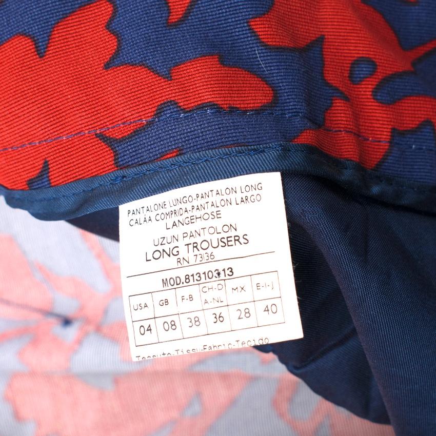 Max & Co Floral-Print Cropped Tapered Trousers