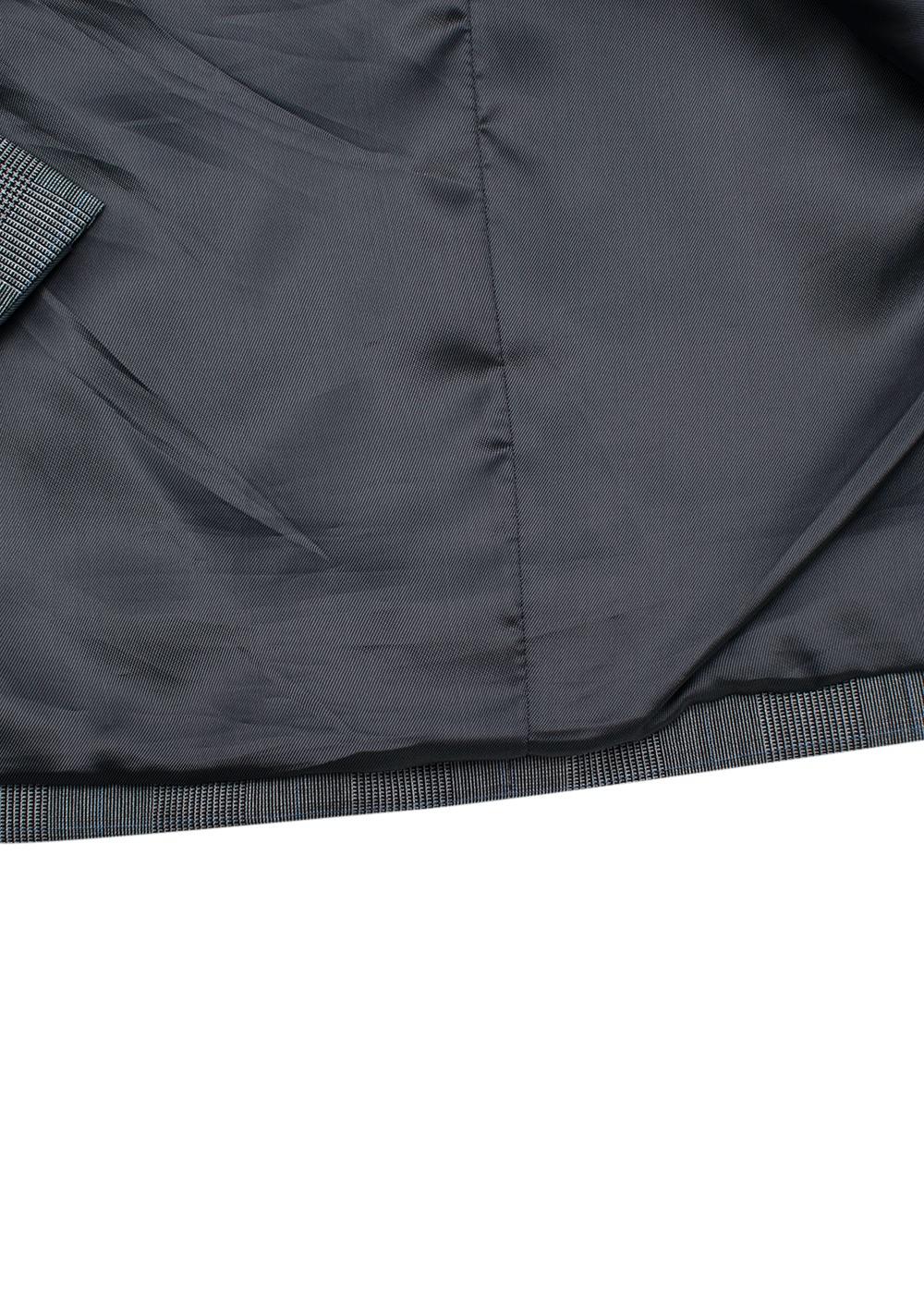 Prada Grey wool Prince of Wales checked blazer
