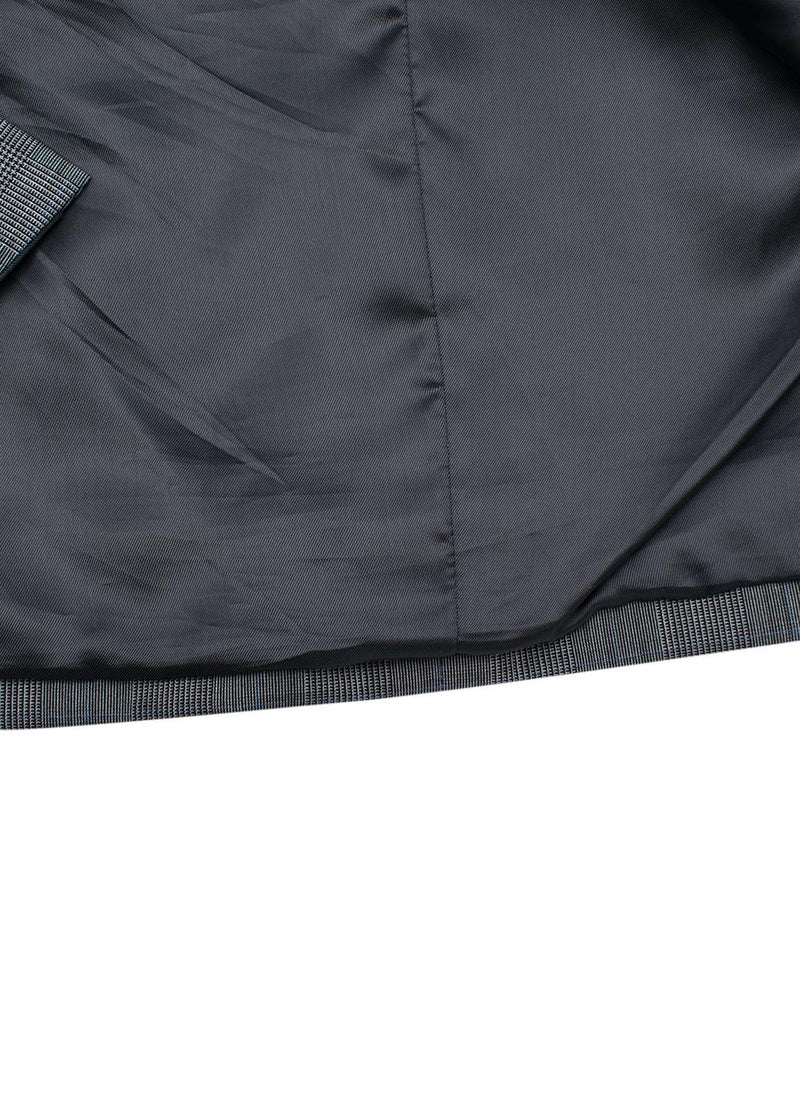 Prada Grey wool Prince of Wales checked blazer
