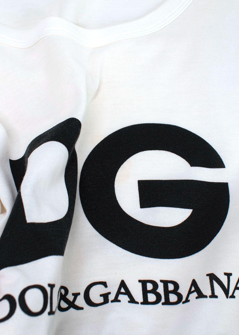 Dolce & Gabbana Ivory "Millennials" Logo T-Shirt