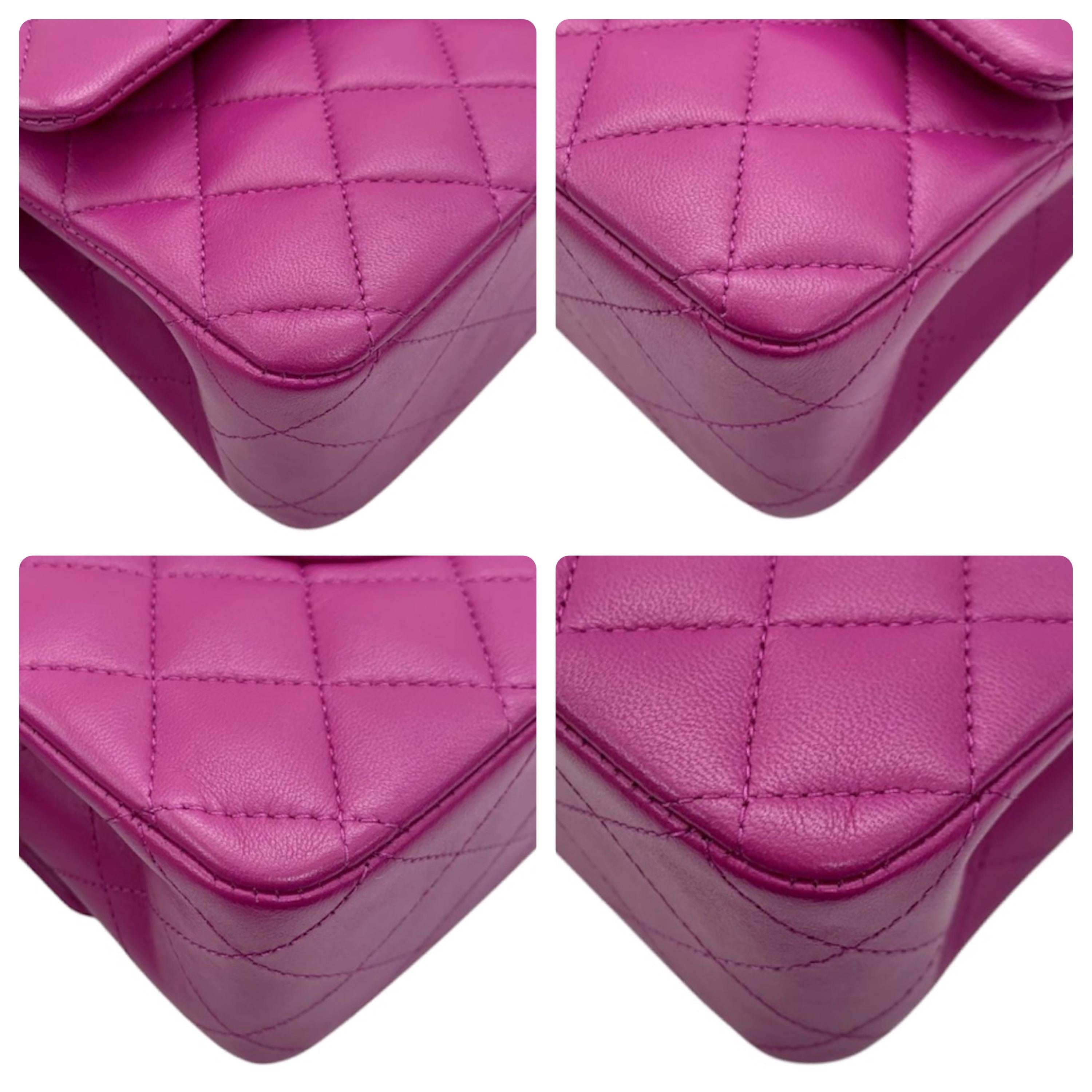 Chanel Pink Medium Lambskin Double Flap Bag
