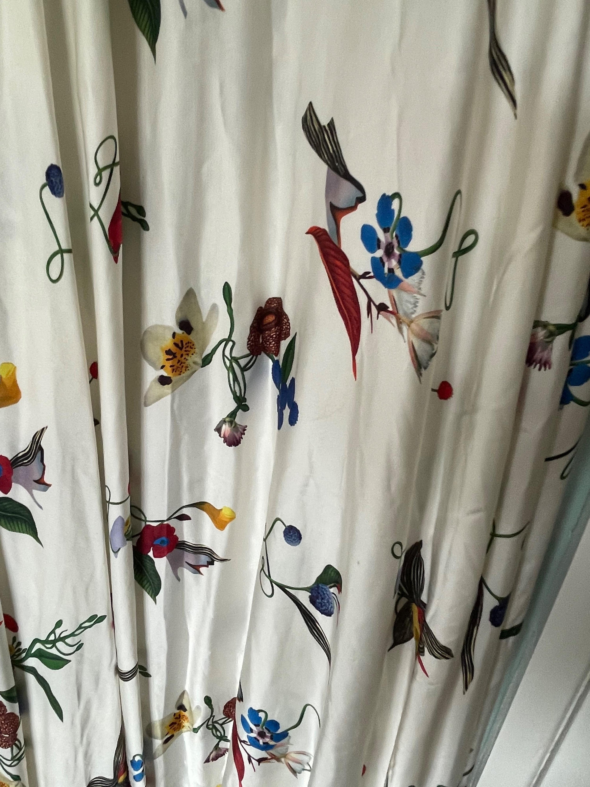 Naie floral satin gown