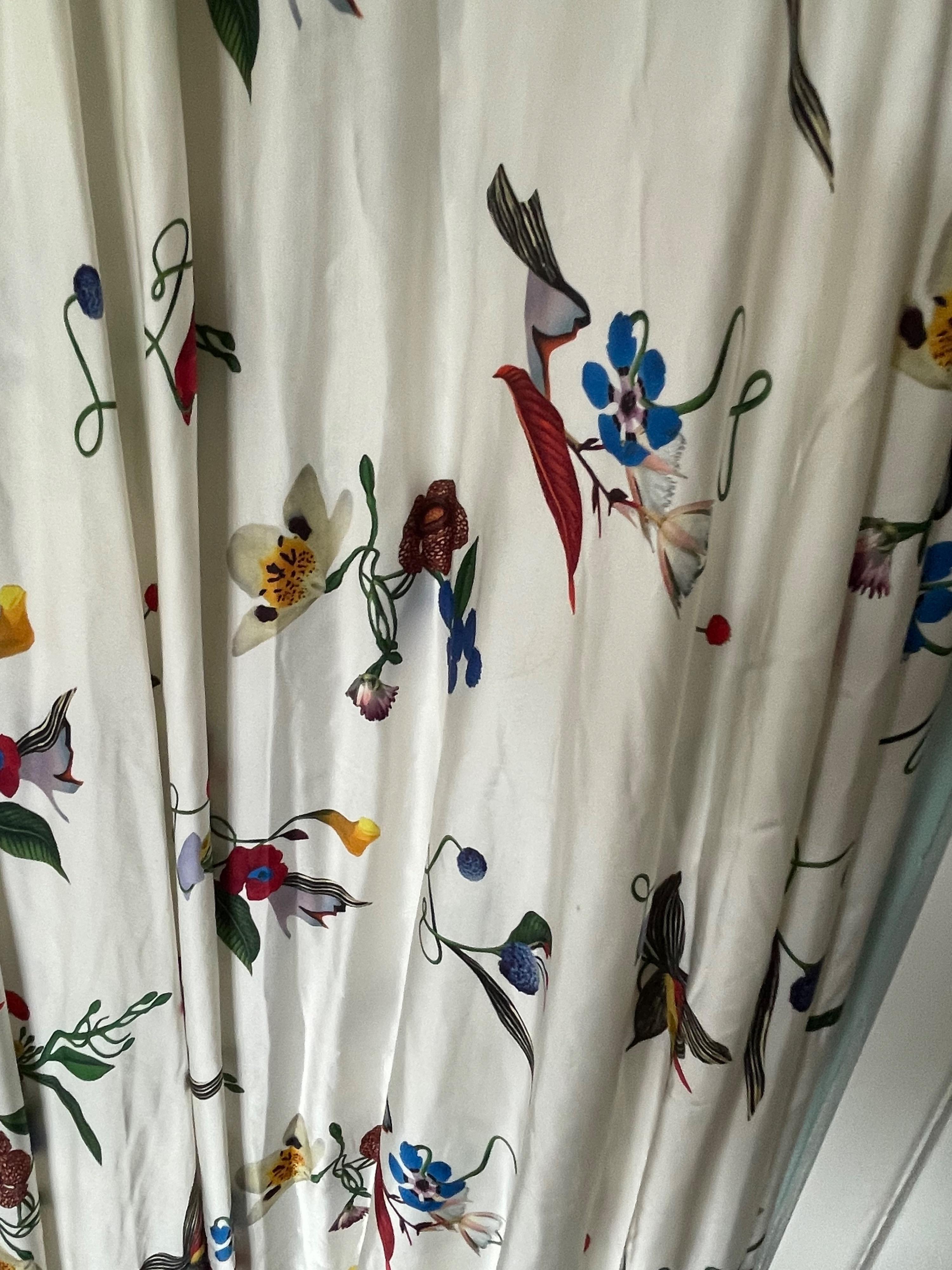 Naie floral satin gown