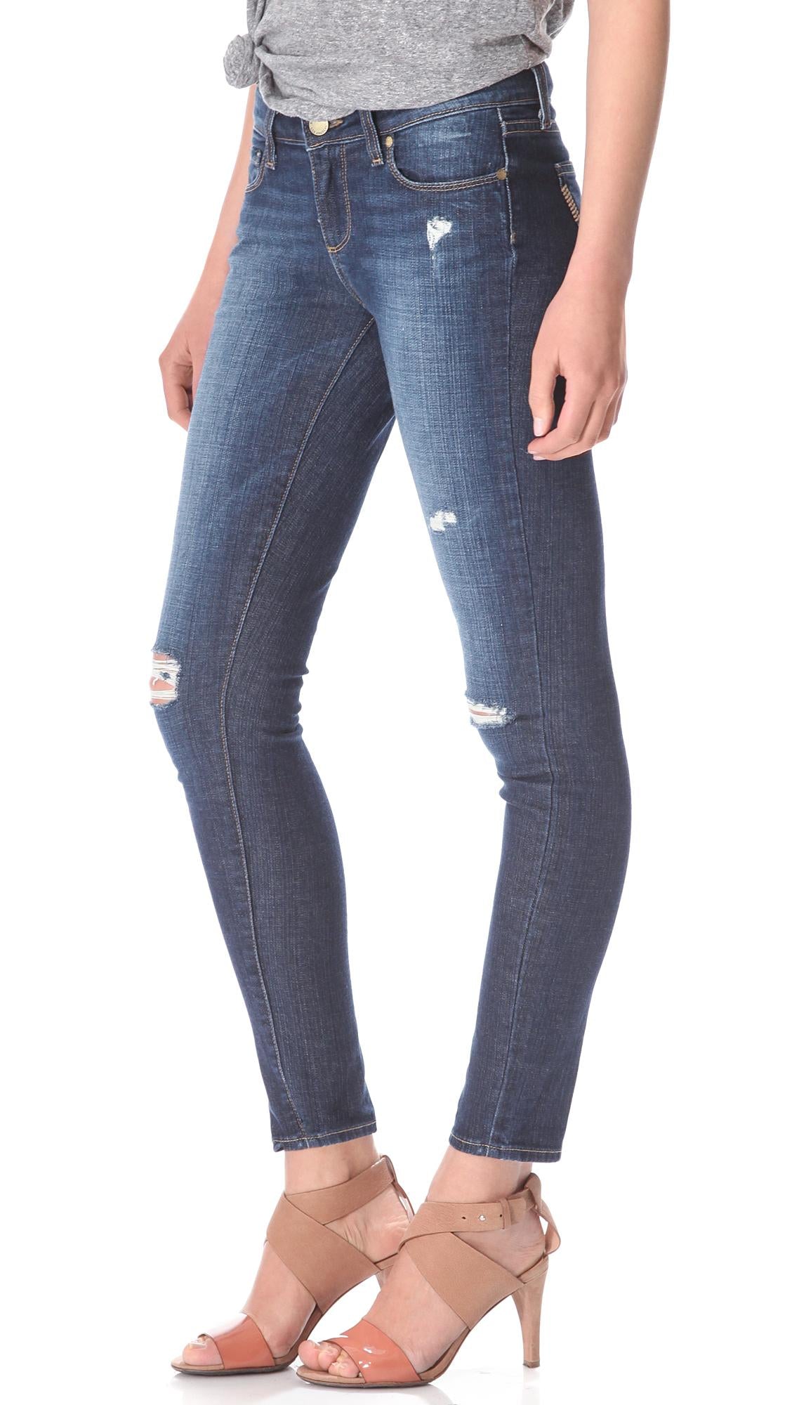 Paige Verdugo Ultra Skinny Blue Distressed Jeans