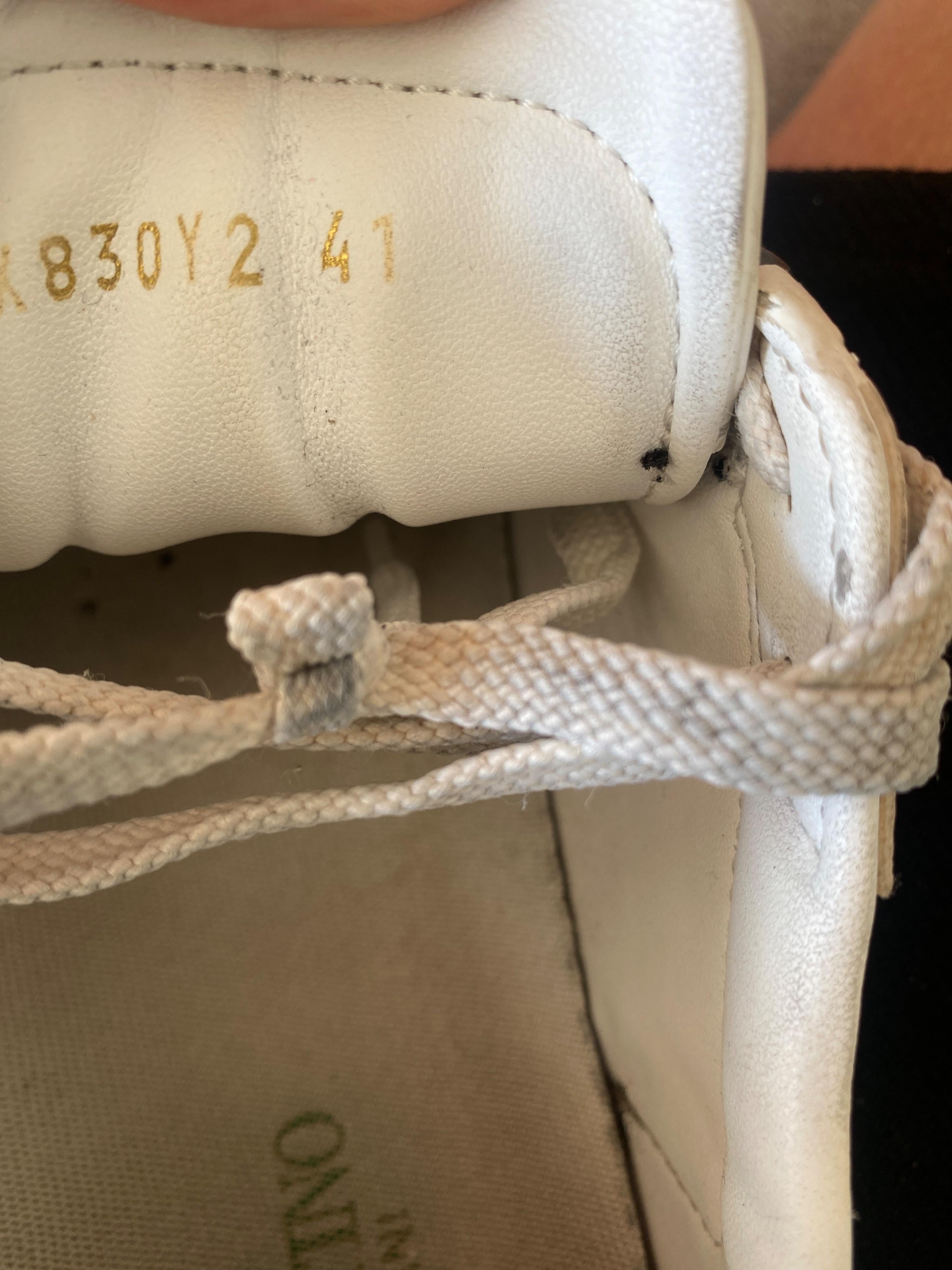 Open For A Change White Leather Sneakers