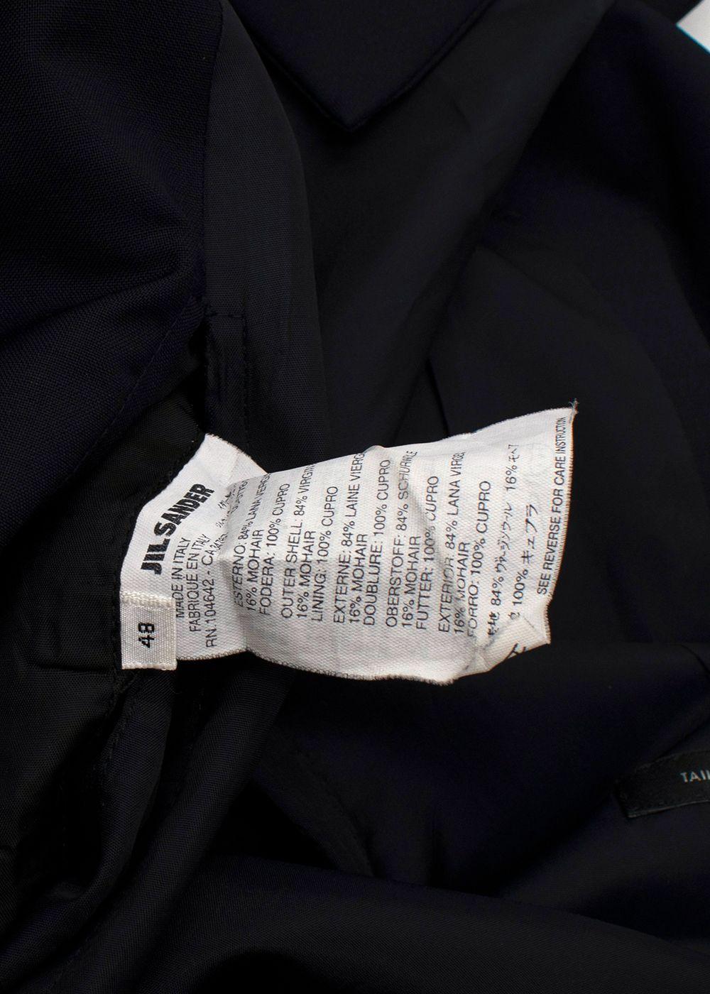 Jil Sander Navy Lightweight Trench Coat