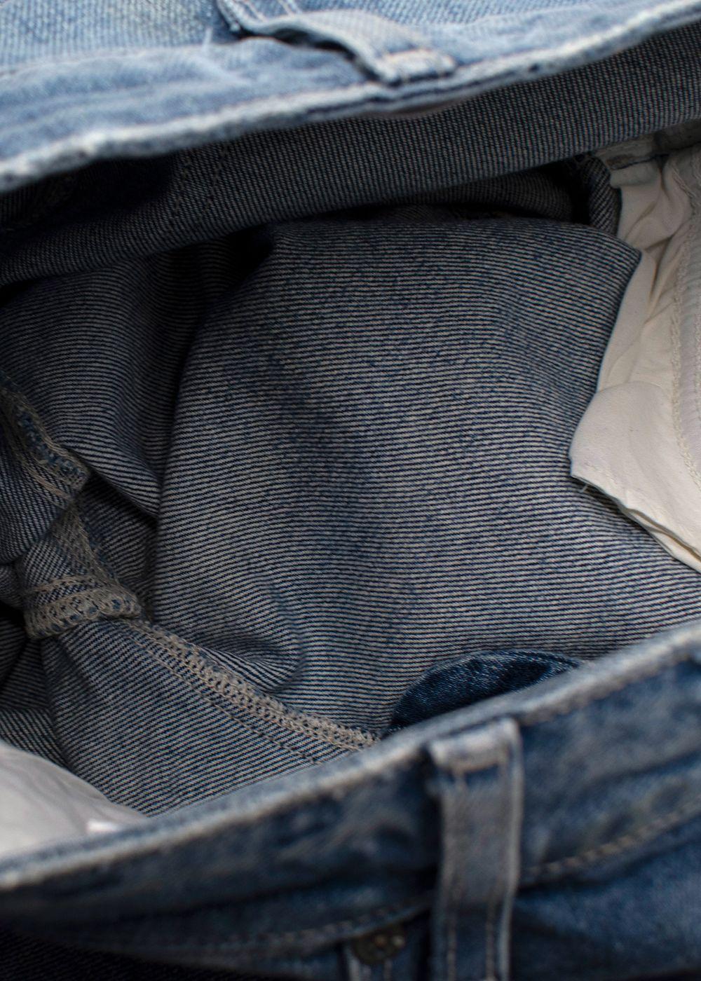 Paige Denim Distressed Hem Blue Jeans