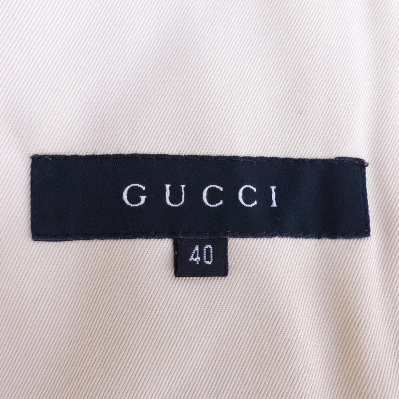 Gucci hand-woven beige & gold leather jacket