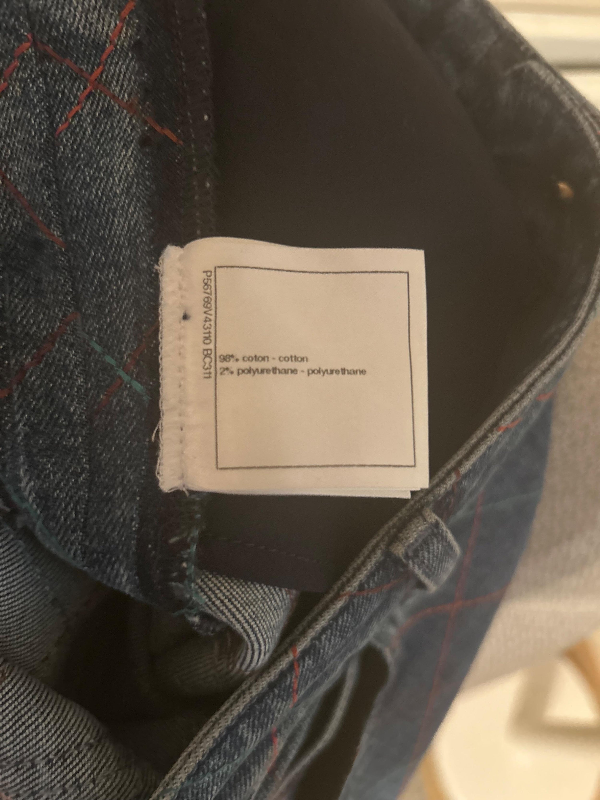 Chanel Contrast Stitch Denim Jeans