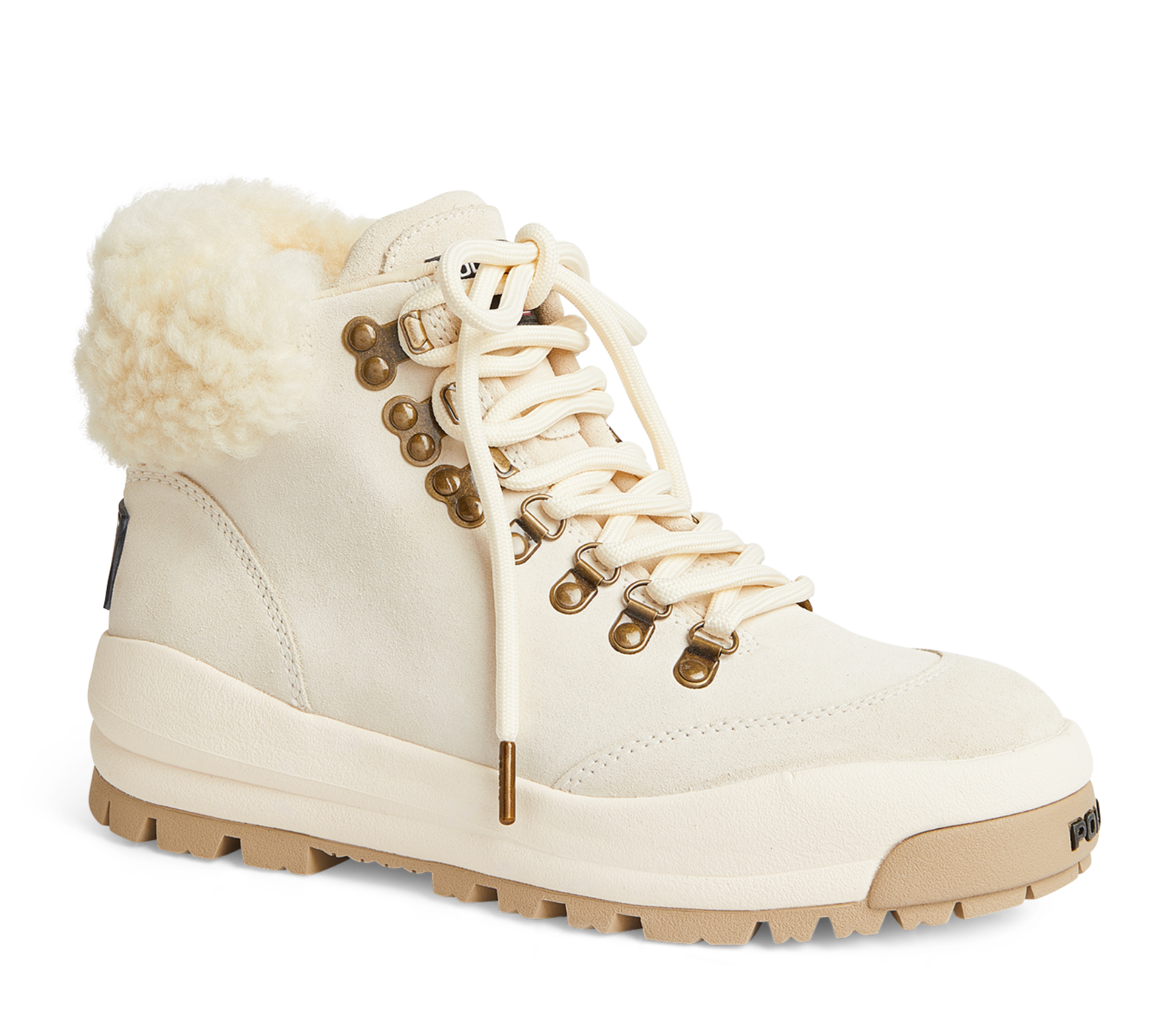 Polo Ralph Lauren Shearling-Trim Suede Hiking Boot