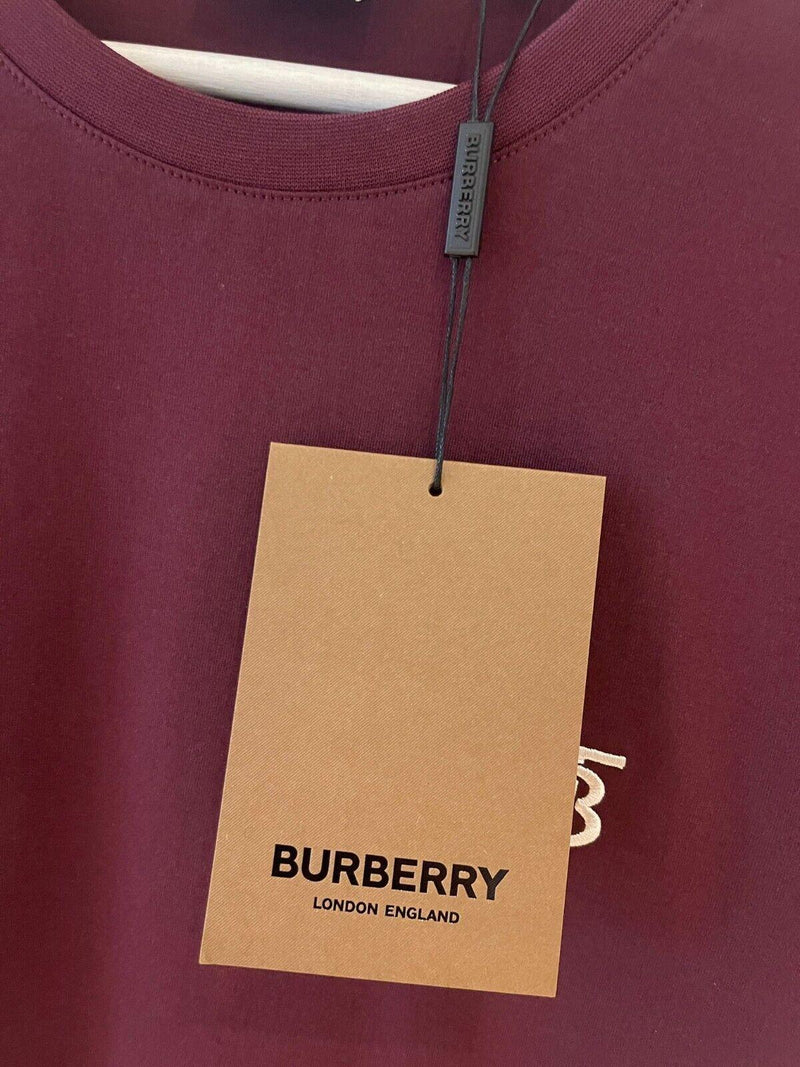 Burberry Burgundy TB Logo T-Shirt