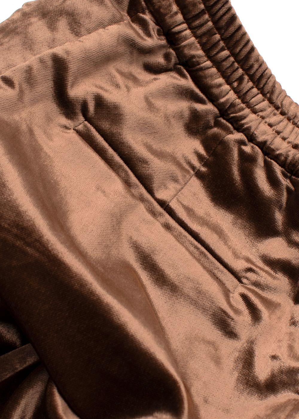 Brunello Cucinelli Bronze Velvet Trousers