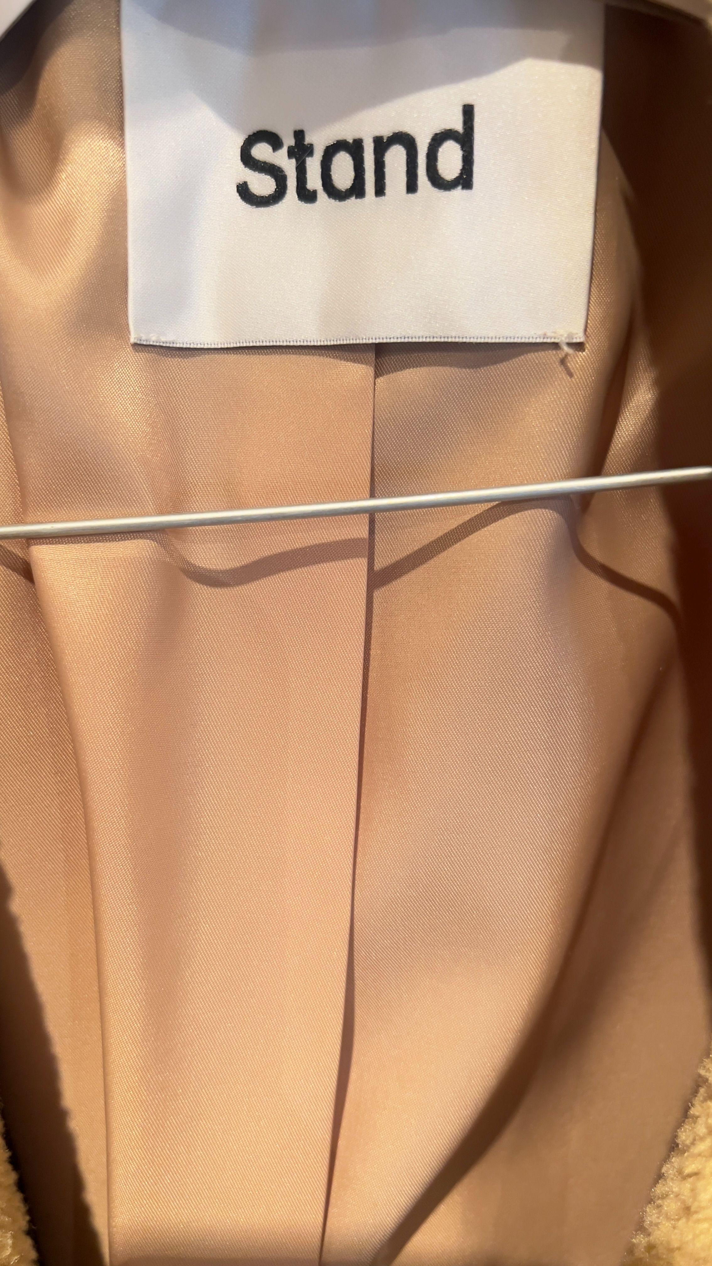 Stand Studio Camel Faux Fur Coat