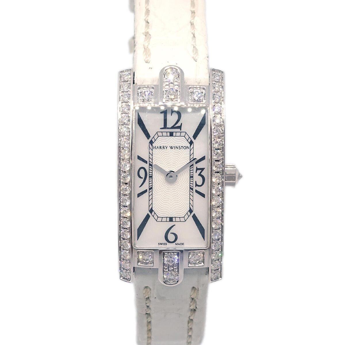 Harry Winston Diamond Bezel Avenue C Quartz Watch