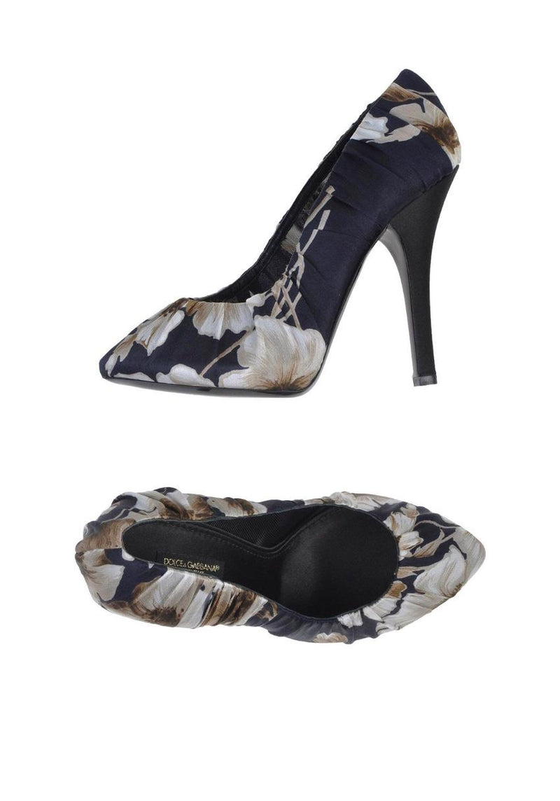 Dolce & Gabbana Ruched Floral Pumps