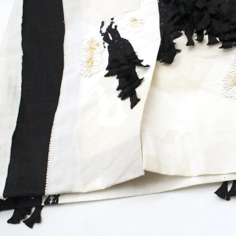 Donna Karan Black Label Embellished Cotton Skirt
