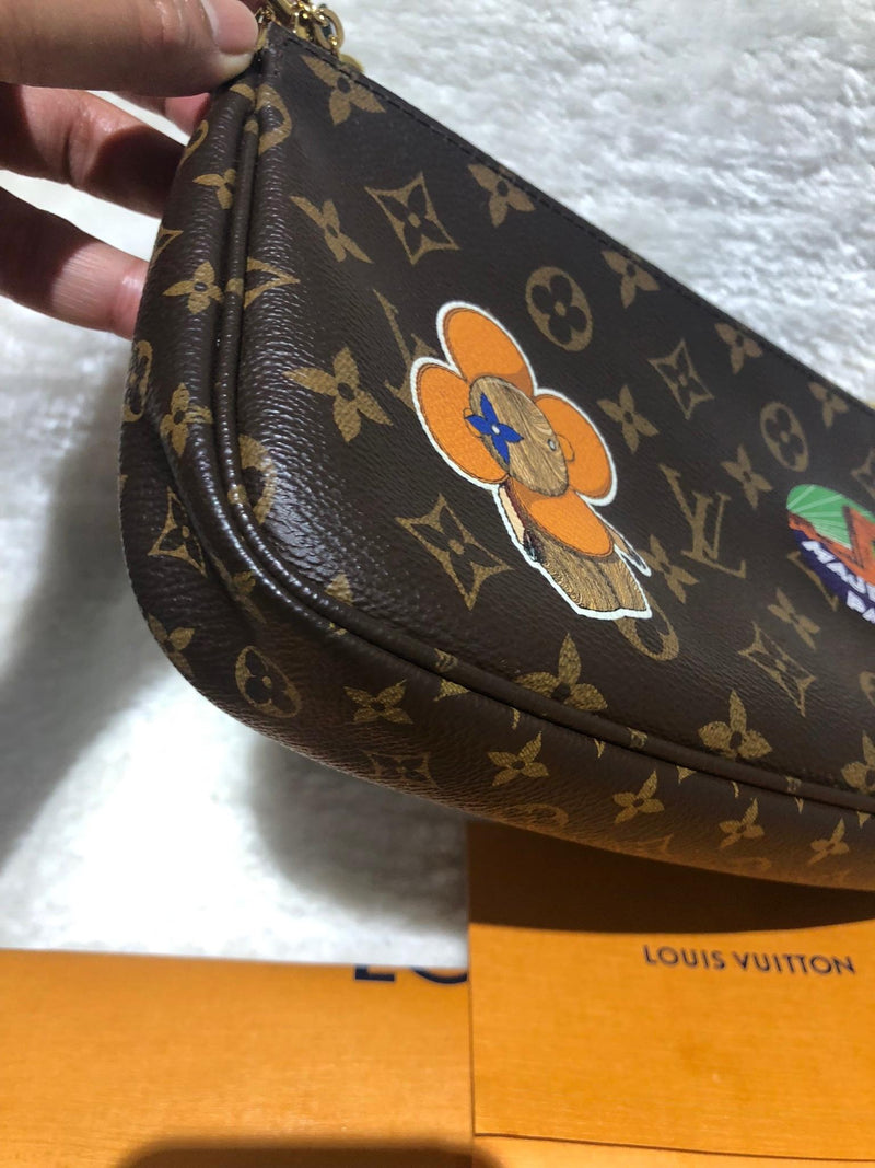 Monogram Pochette Accessoires with Stickers