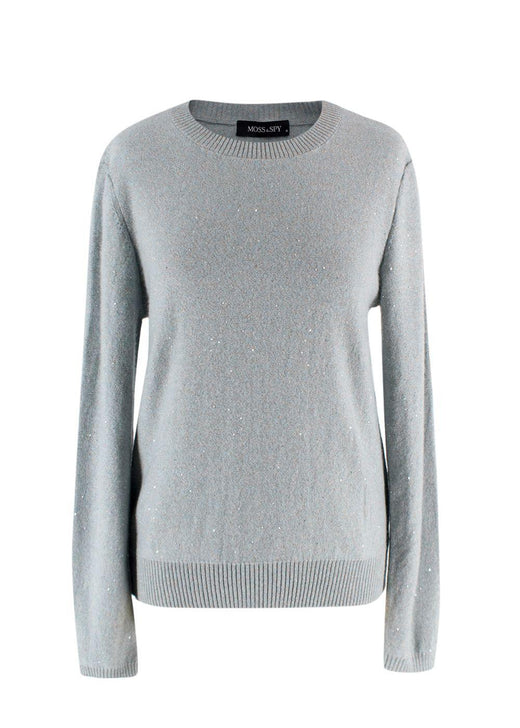 Moss & Spy Blue Sparkle Cashmere Jumper