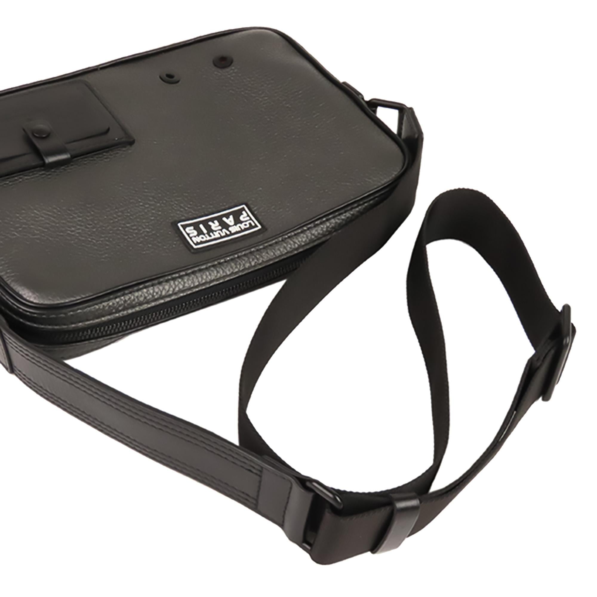Grey Taurillion Leather Alpha Messenger Bag