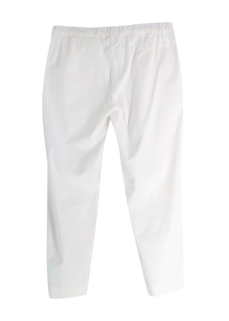 MaxMara White Straight Leg Trousers
