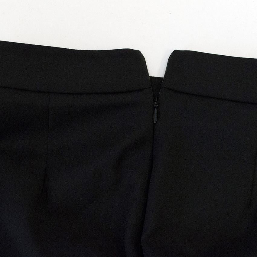 Osman black asymmetrical skirt with pockets