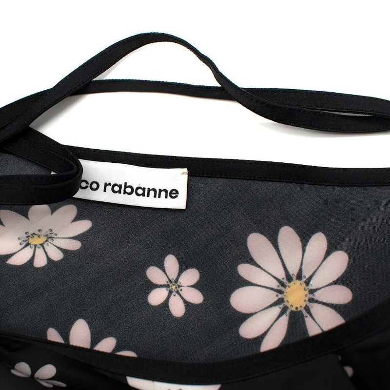 Paco Rabanne Lace Panel Daisy Print Cami Dress