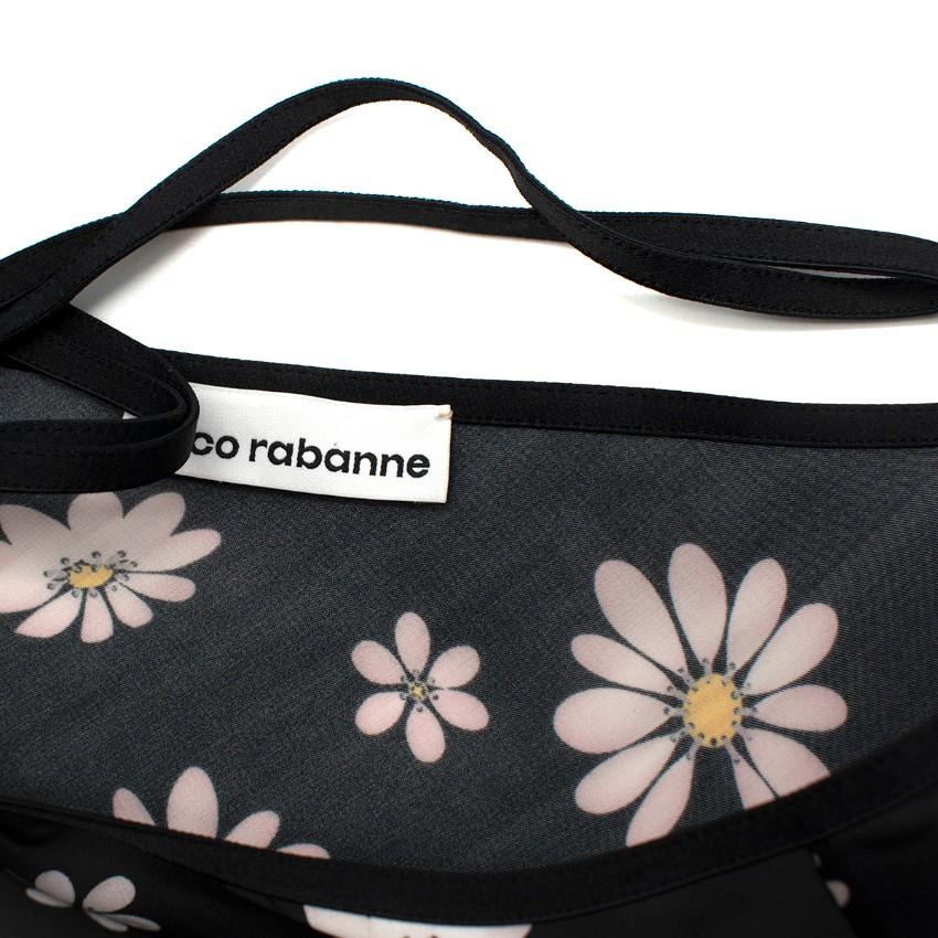Paco Rabanne Lace Panel Daisy Print Cami Dress