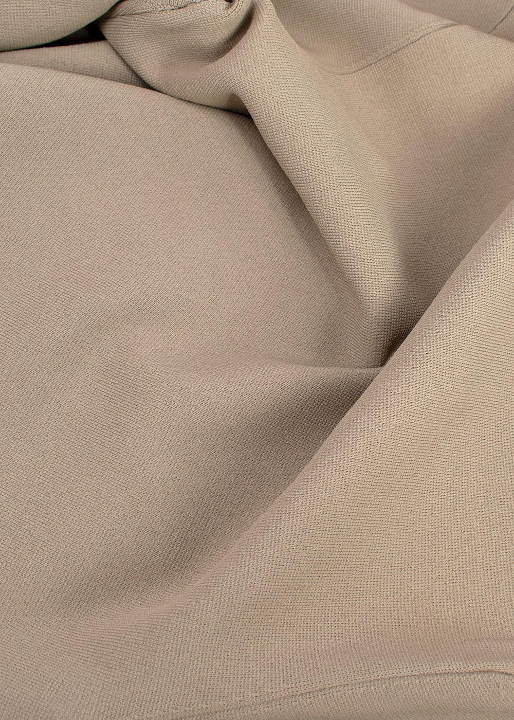 Nanushka Beige Fine Knit Long Sleeve Top