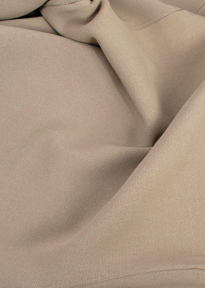 Nanushka Beige Fine Knit Long Sleeve Top