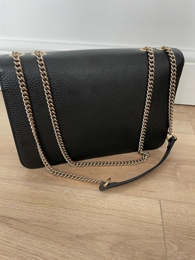 GUCCI Dollar Calfskin Interlocking G Shoulder Bag