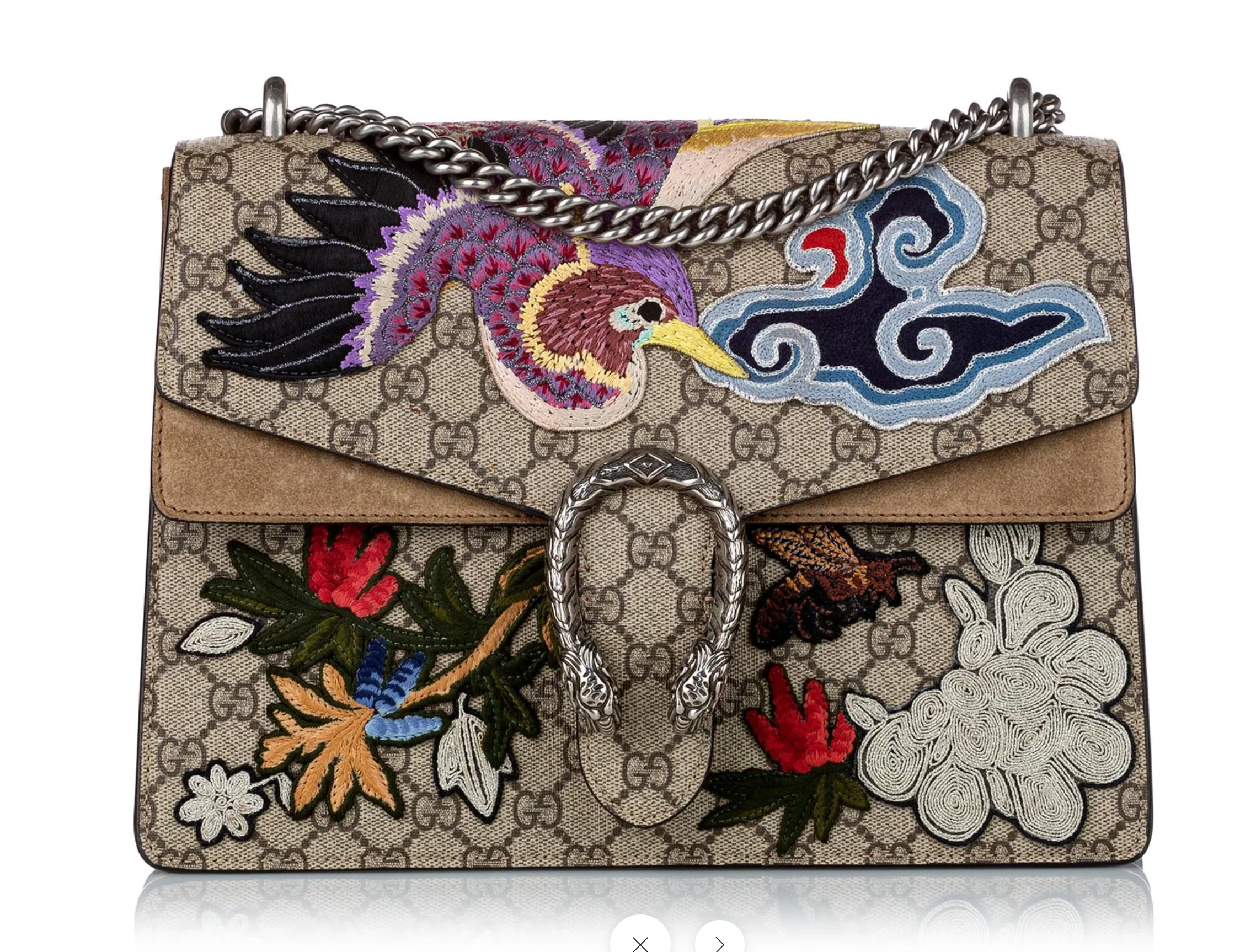 Limited Edition GG Supreme Bird Embroidered Medium Dionysus
