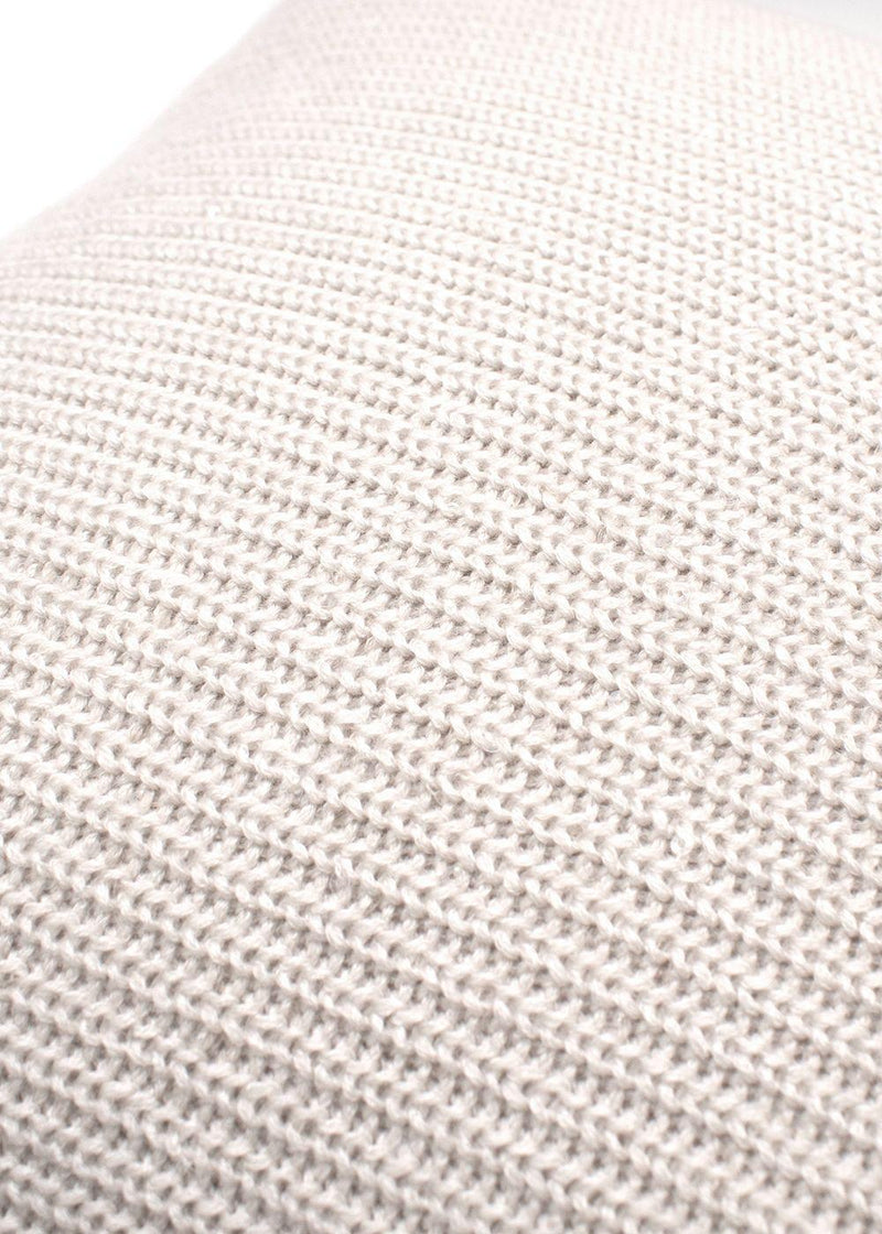 Brunello Cuccinelli Stone Cashmere-Blend Knitted Cushion, 40x40cm