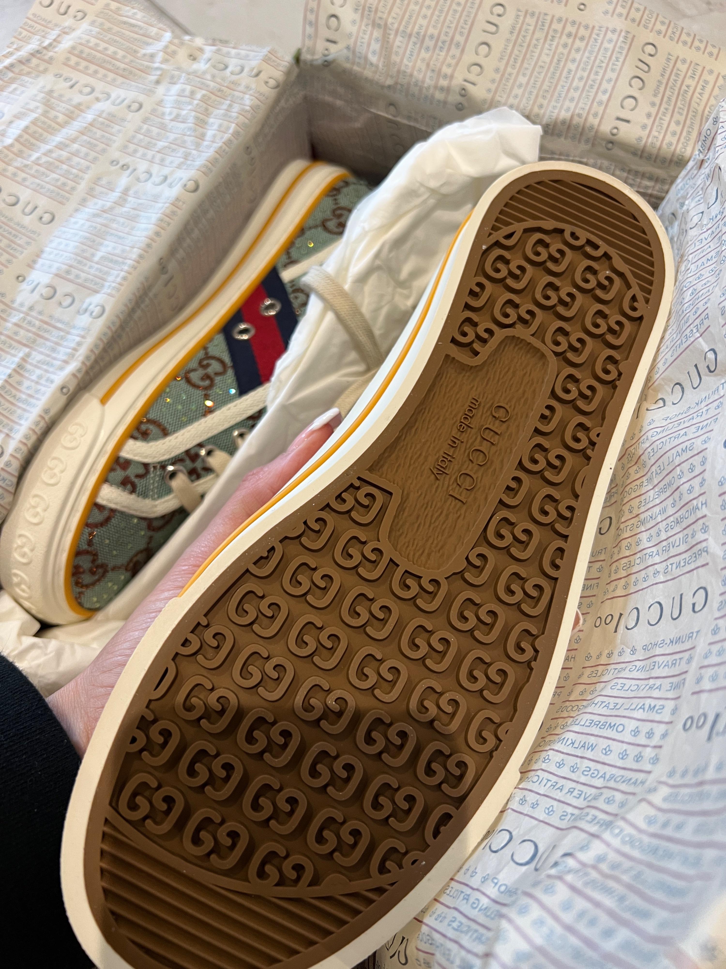 Crystal Embellished GG Sneakers