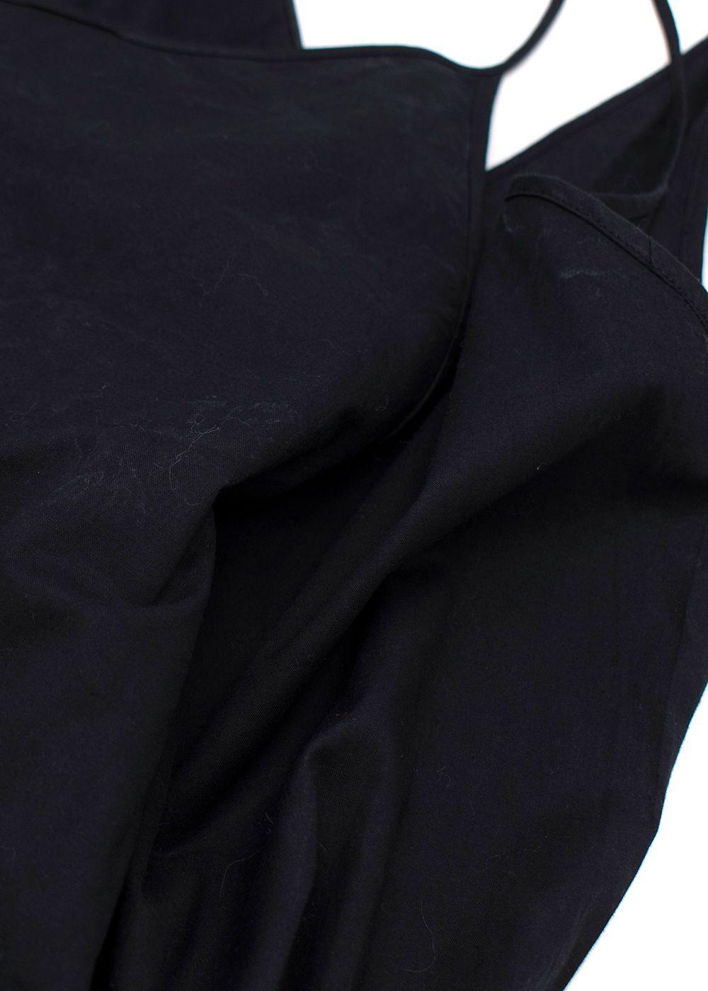RAEY Black Broidery Anglaise Sleeveless Midi Dress