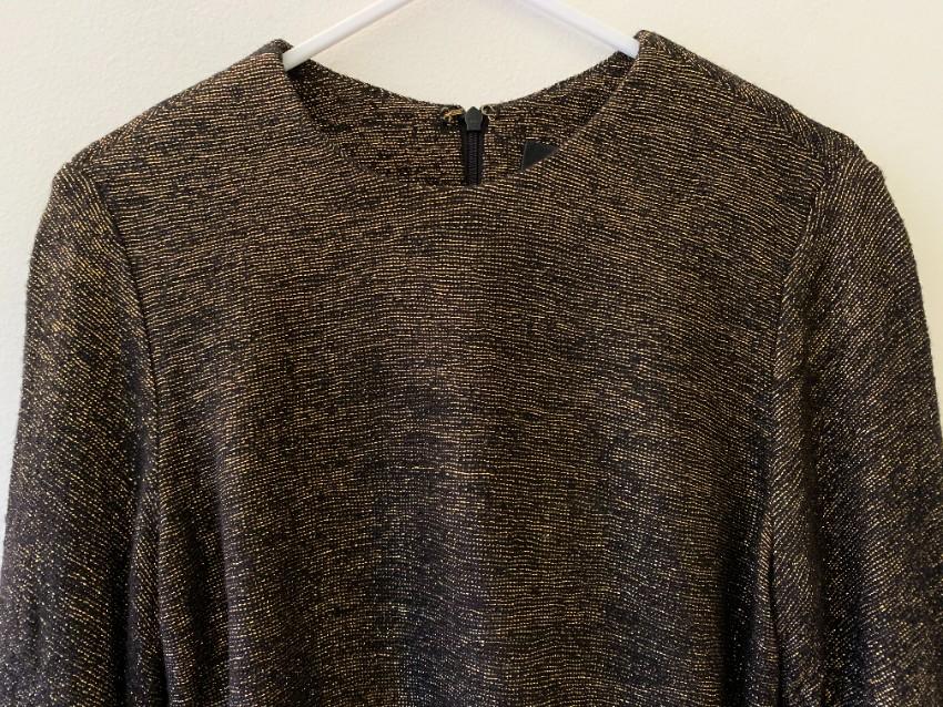Ellery Flute Sleeve Inception Black/Gold Top