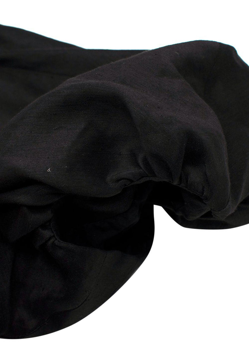 Aje. Mimosa Black Puff Sleeve Midi Dress