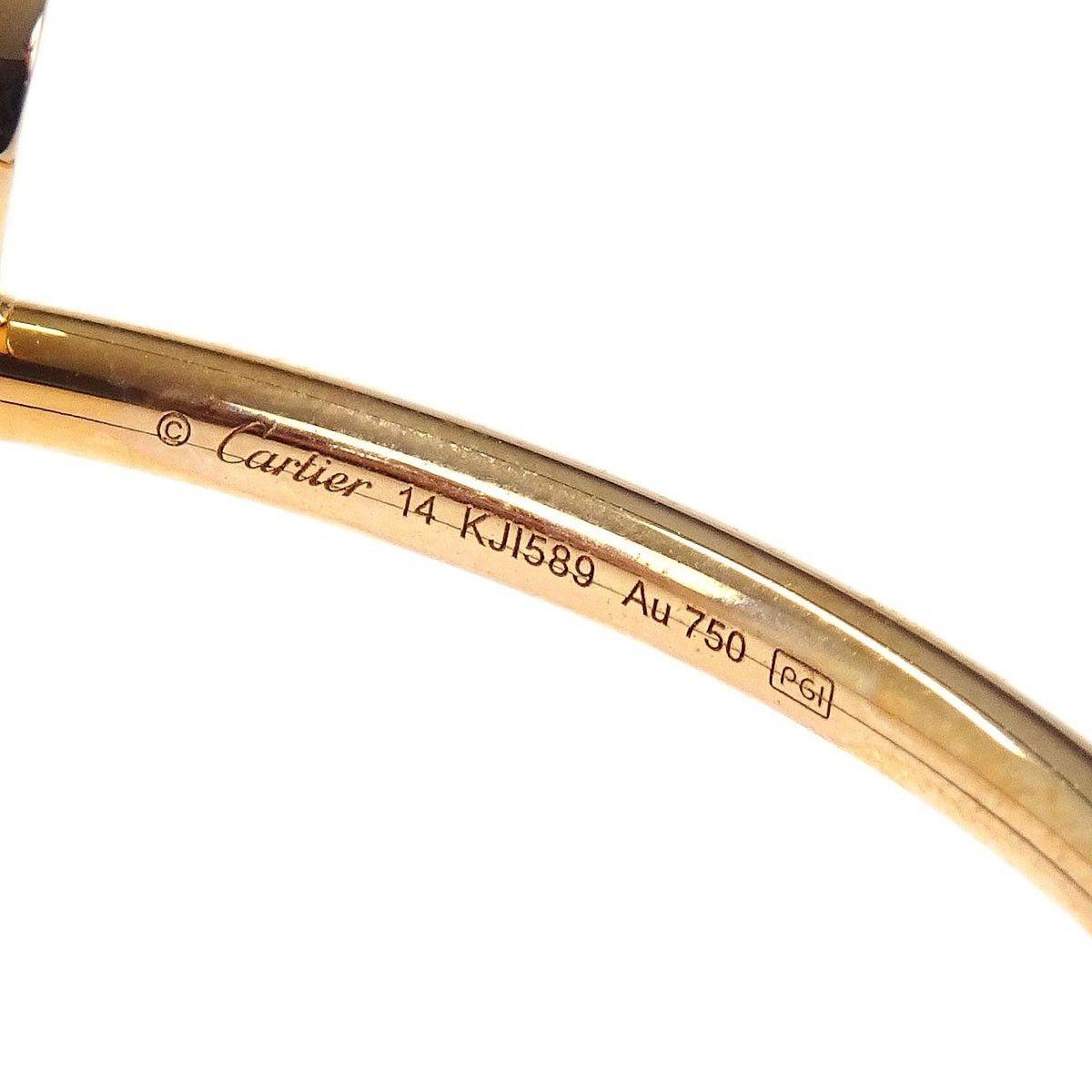 Cartier Yellow Gold  Juste un Clou Bracelet Size 14