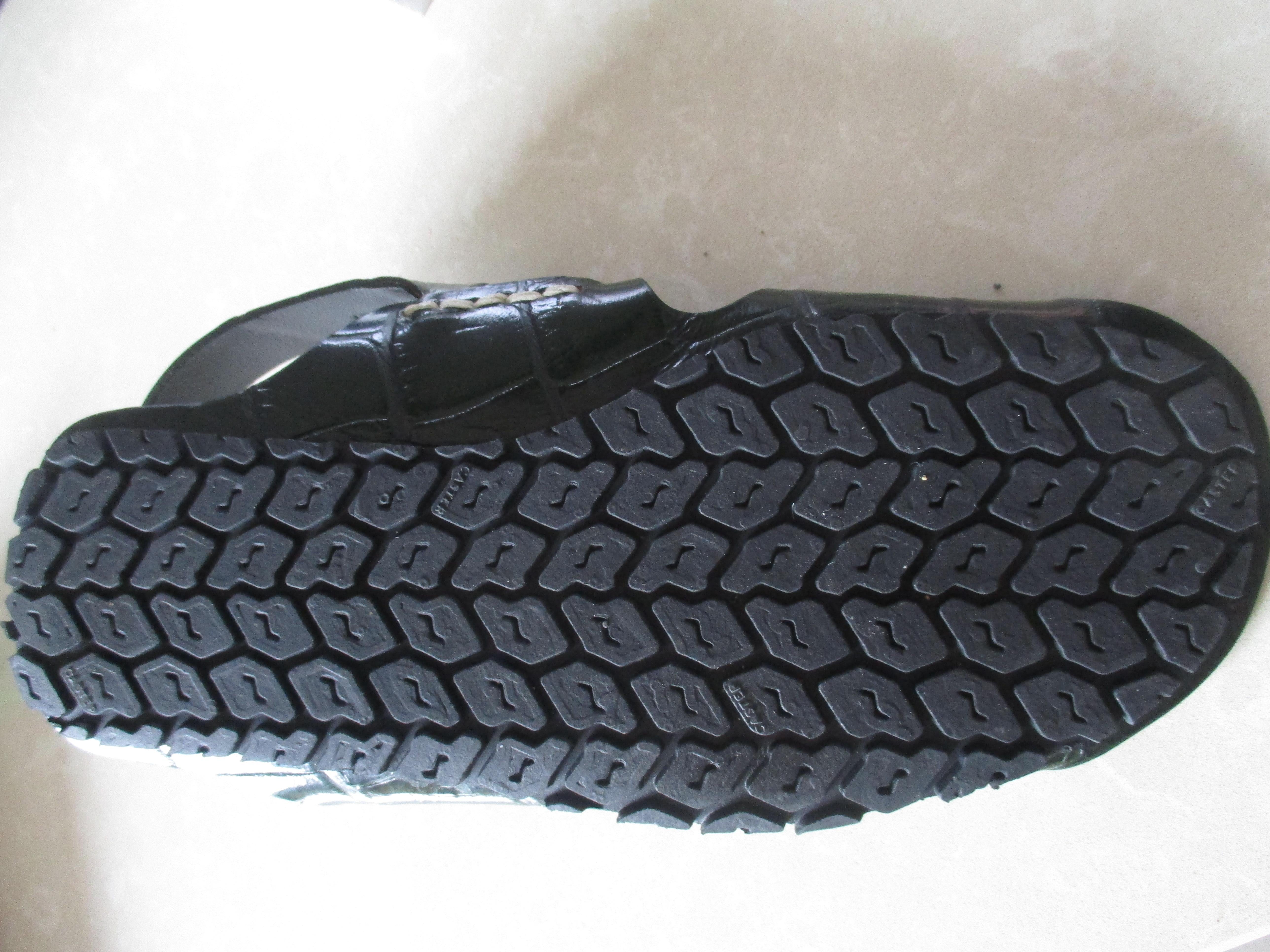 Joseph Dark Green Crocodile Print Slingback Sandals