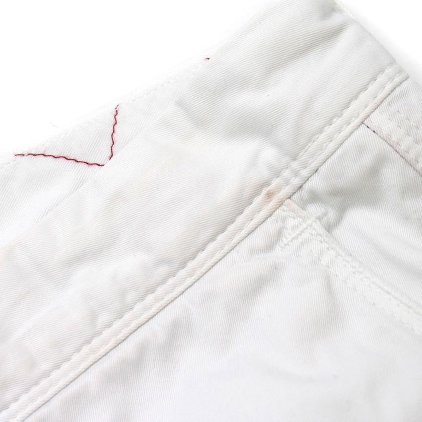 Incotex White Straight-leg Chino Trousers