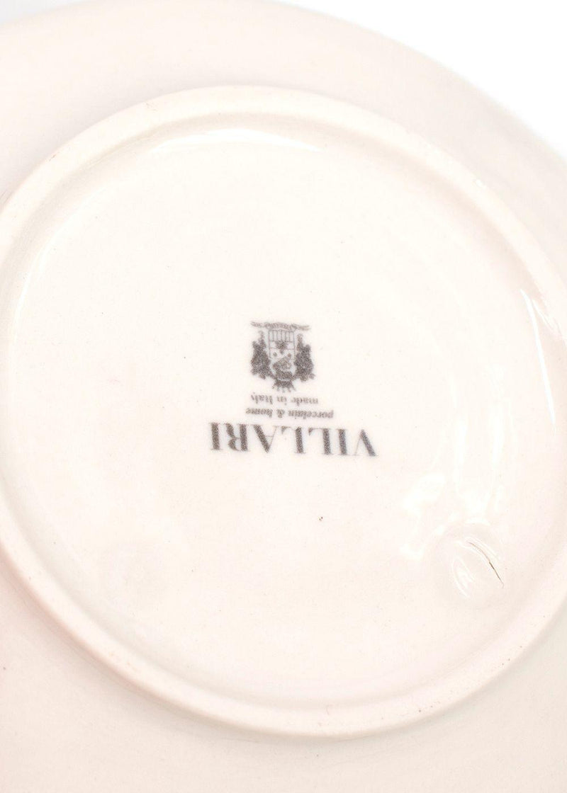 Villari Emerald Green and Gold Porcelain Tea Cup and Saucer Set