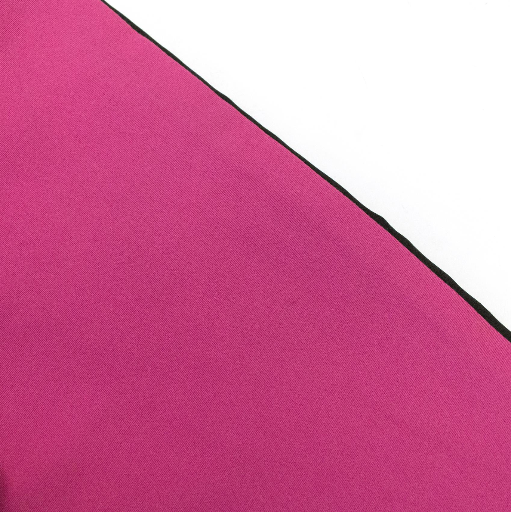 Prabal Gurung Pink Trousers with Black Silk Trim