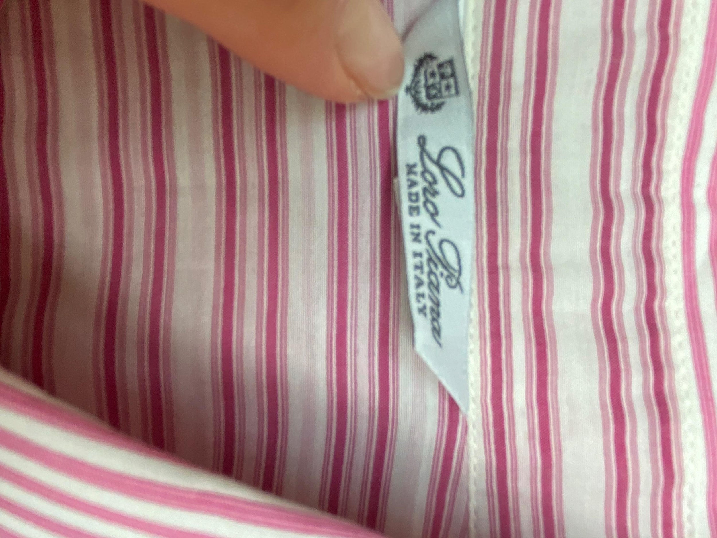 Pink Striped Silk Cotton Shirt