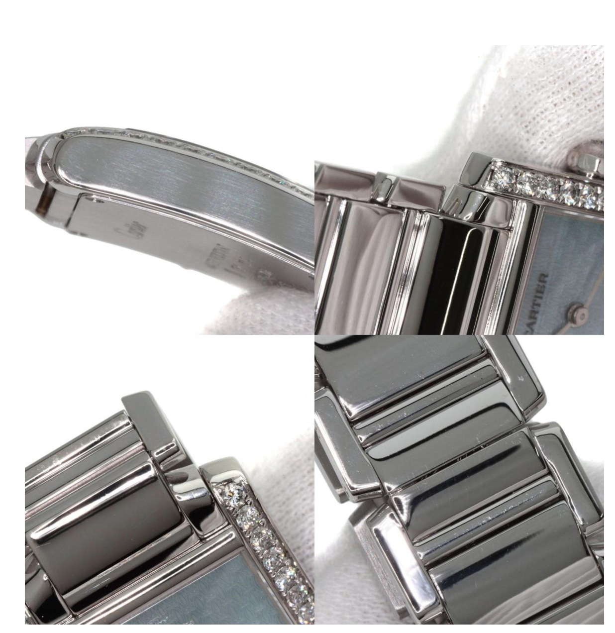 Cartier Tank Française Cadran C Motif White Gold Watch