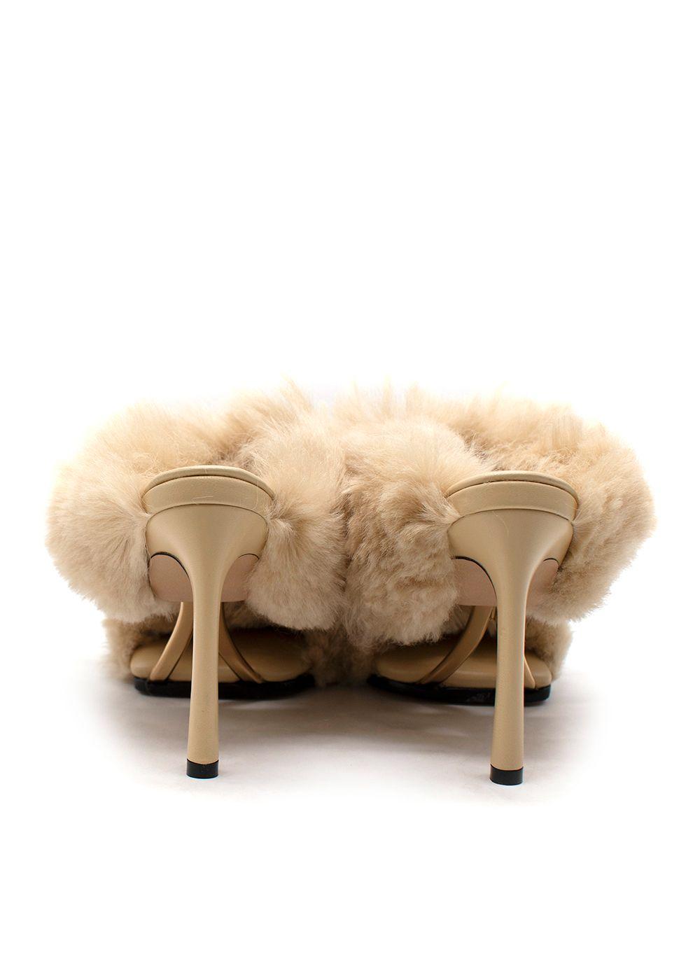 Bottega Veneta The Curve Shearling Sandals