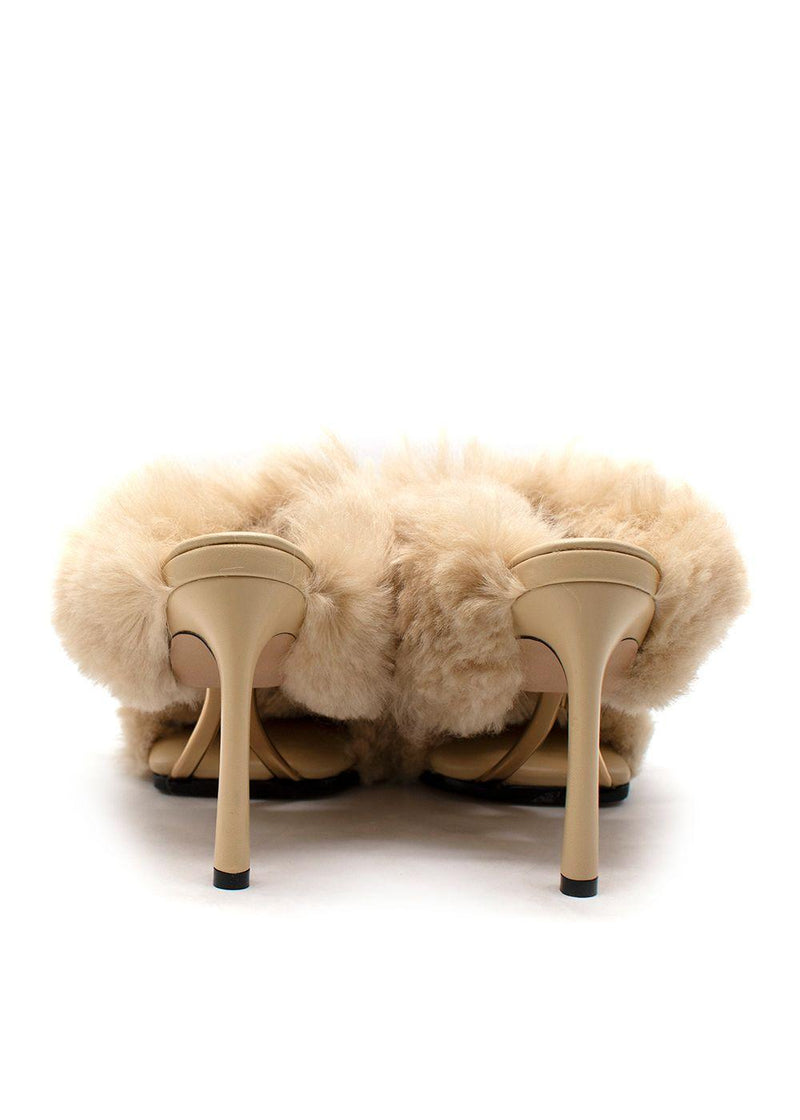 Bottega Veneta The Curve Shearling Sandals