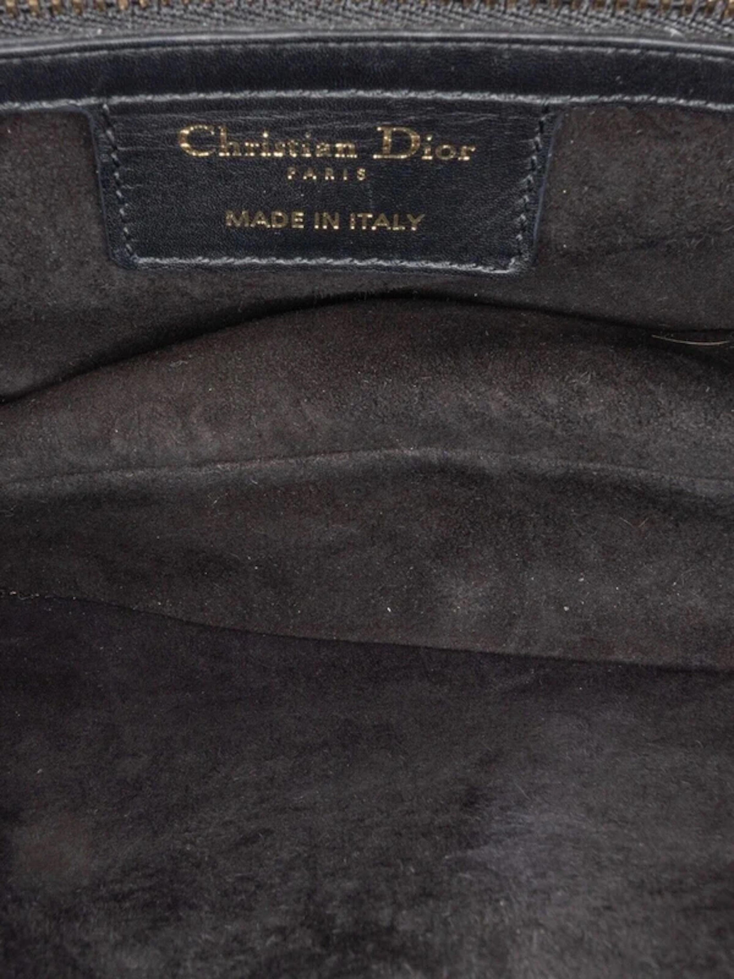 Dior Black Leather Saddle Bag