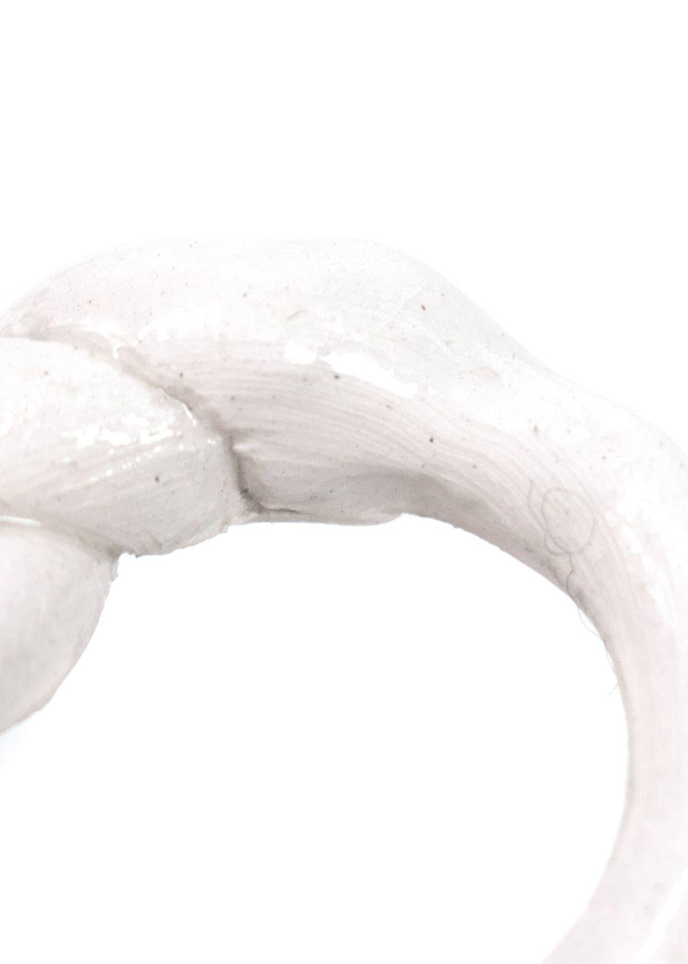 Levens Glazed Clay Chunky Twist Ring