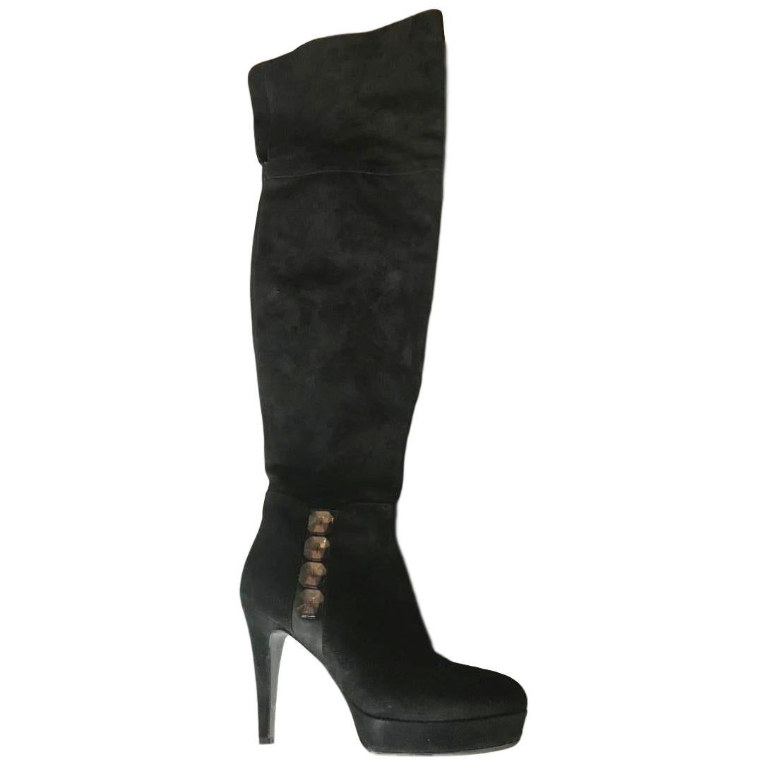 Ferre Milano Over Knee Suede Boots