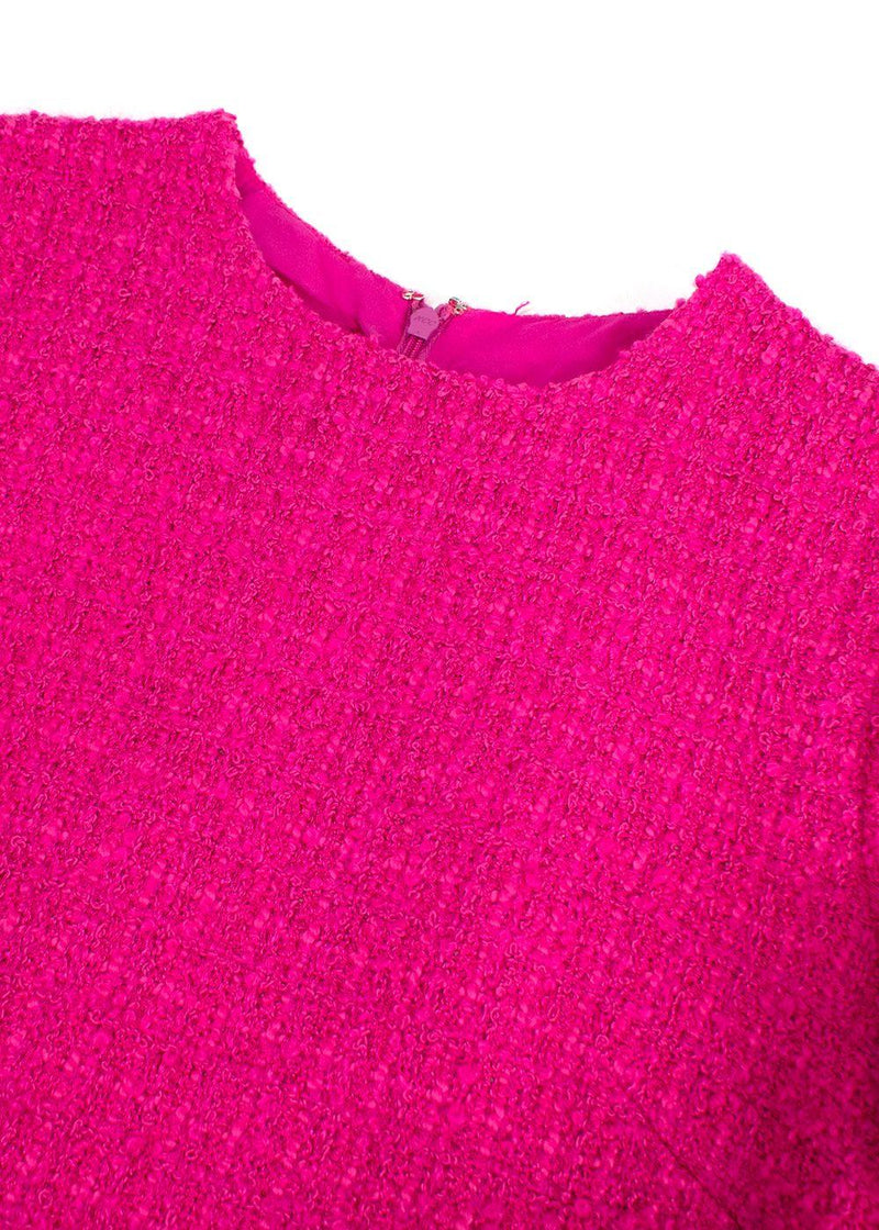 Valentino Pink Tweed Mini Shift Dress